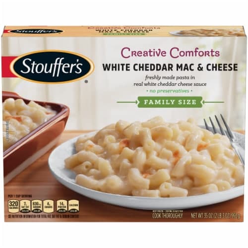 Stouffers Mac & Cheese, White Cheddar, Family Size