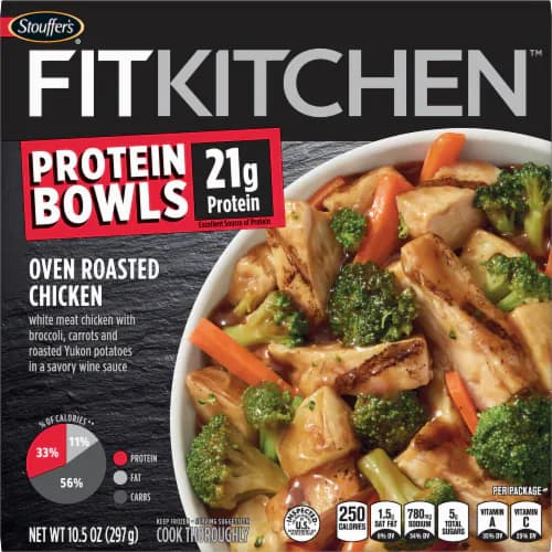 Stouffer'S Fit Kitchen Protein Bowls Oven Roasted Chicken,  Meal