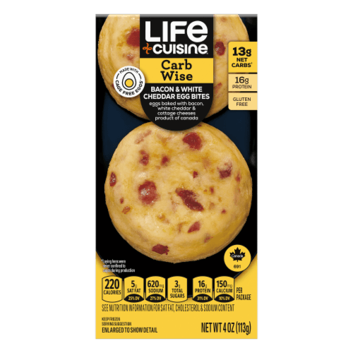 Life Cuisine Bacon & White Cheddar Egg Bites