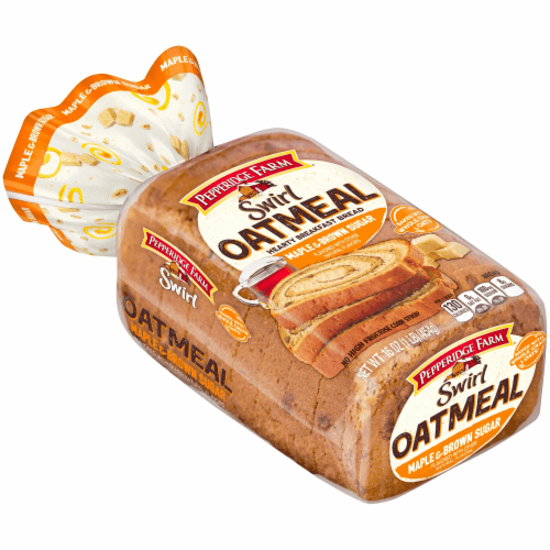 Pepperidge Farm Swirl Thick & Hearty Maple & Brown Sugar Oatmeal Breakfast Bread. Loaf