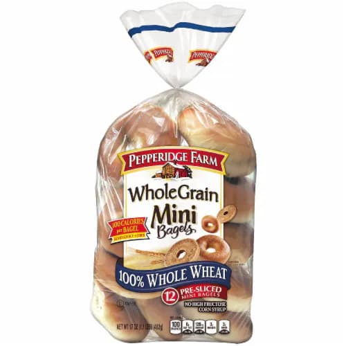 Pepperidge Farm Mini 100% Whole Wheat Bagels