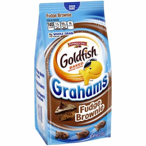 Pepperidge Farm Goldfish Grahams Baked Snack Fudge Brownie