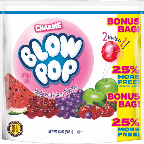 Blow Pop Assorted Bubble Gum Filled Pops