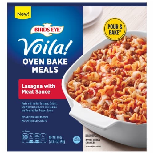 Birds Eye Viola! Oven Bake Meals Lasagna With Meat Sauce