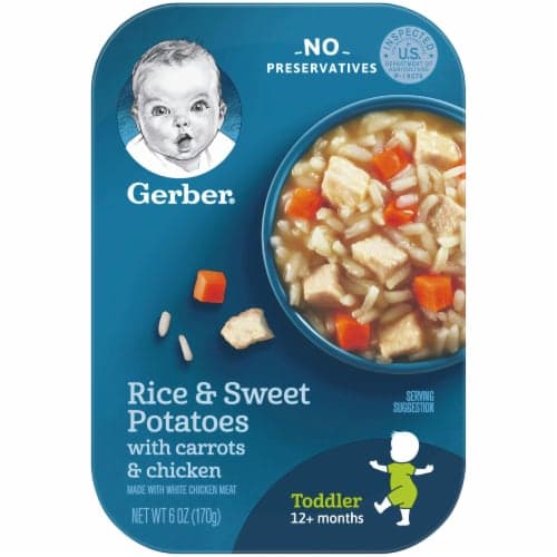 Gerber Graduates Lil' Meals, Rice & Sweet Potatoes With Carrots & Chicken, Toddler