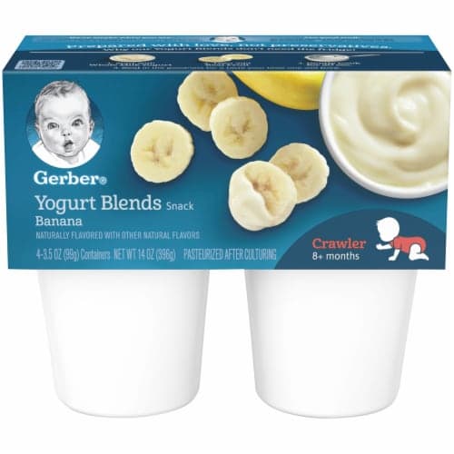 (Pack Of 4) Gerber Yogurt Blends Snack Banana Yogurt