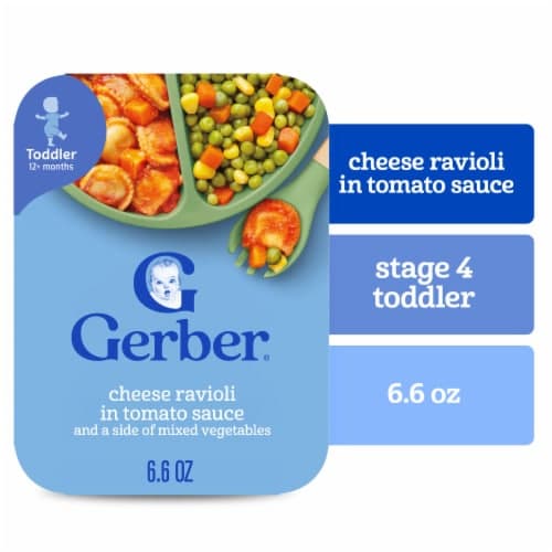 Gerber Cheese Ravioli In Tomato Sauce With Mixed Vegetables