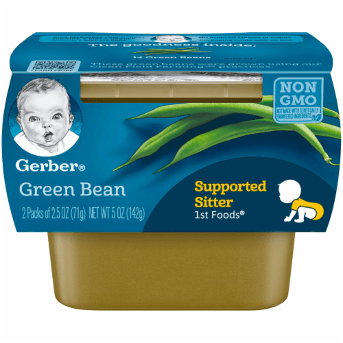 Gerber 1St Foods Green Bean Baby Food, Tubs