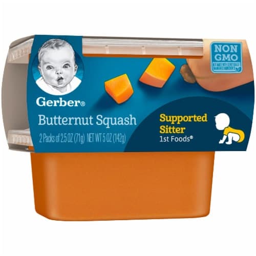 Gerber 1St Foods Butternut Squash Baby Food, Tubs