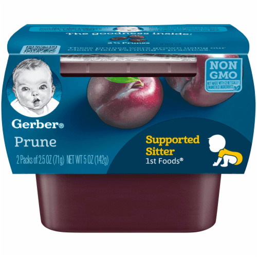 Gerber 1St Foods Prune Baby Food, Tubs