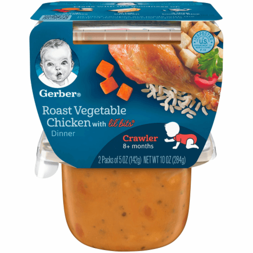 Gerber 3Rd Foods Roasted Vegetables & Chicken Dinner, With Lil' Bits