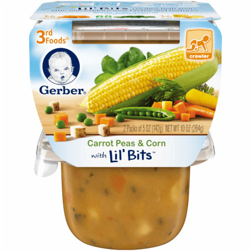 Gerber 3Rd Foods Lil' Bits, Carrot Peas & Corn