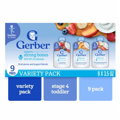 Gerber Fruit & Yogurt Toddler Food Variety Pack