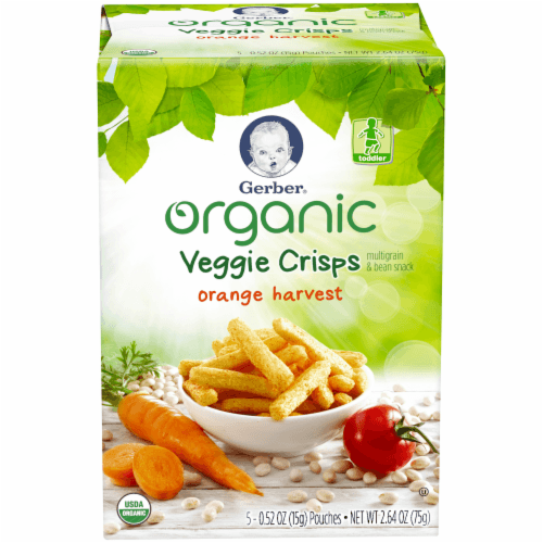 Gerber Veggie Crisps, Organic, Orange Harvest