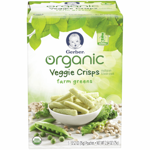 Gerber Veggie Crisps, Organic, Farm Greens