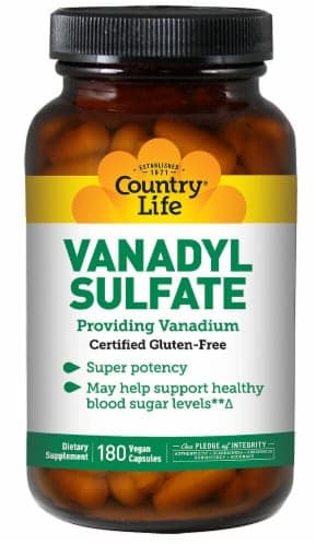 Country Life Vanadyl Sulfate 180 Vegan Capsules
