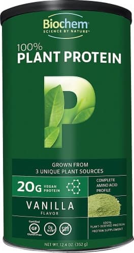 Biochem Sports  100% Plant Protein Supplement   Vanilla