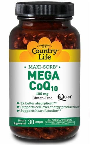 Country Life  Coq-10 Mega Q-Gel