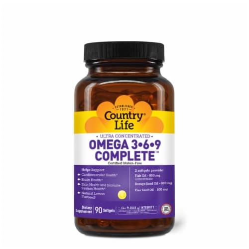 Country Life Ultra Concentrated Omega 3-Omplete Softgels