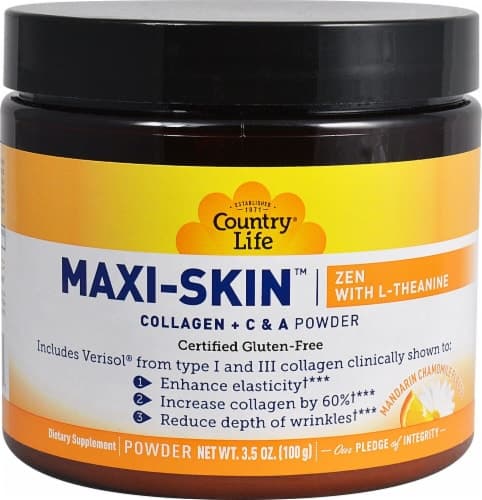 Country Life  Maxi-Skin Zen With L-Theanine   Mandarin Chamomile