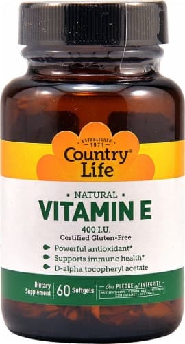 Country Life Natural Vitamin E Softgels 400 Iu
