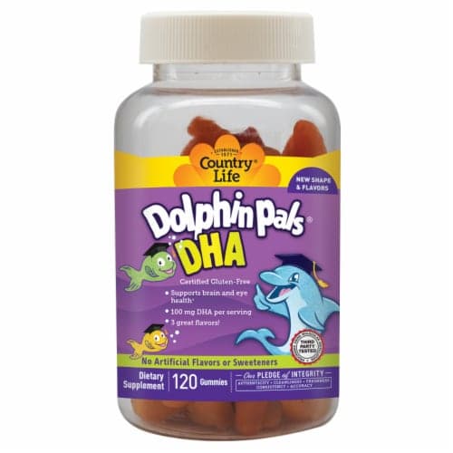 Country Life Dolphin Pals Dha Sour Gummies