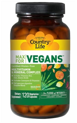 Country Life  Max For Vegans Multivitamin & Mineral Complex