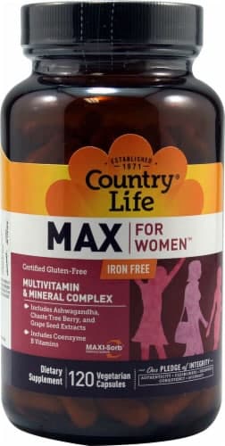 Country Life  Max For Women Iron Free  Multivitamin