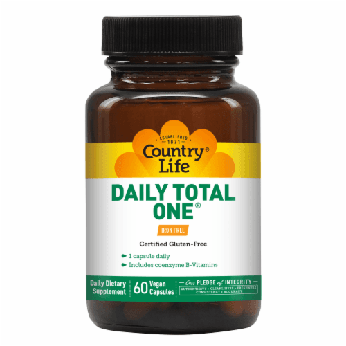 Country Life Daily Total One Iron Free Vegetarian Capsules