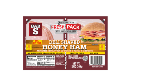 Bar S Ham, Deli Shaved, Honey, Fresh