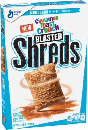 Blasted Shreds Cereal, Blasted Cinnamon Toast Crunch