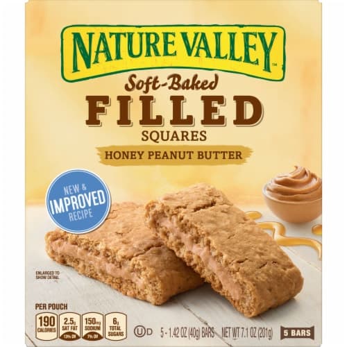 Nature Valley Filled Squares, Honey Putter Butter, Soft-Baked