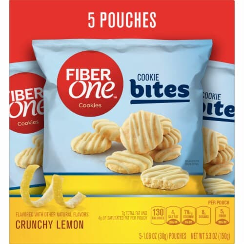 Fiber One Cookie Bites, Crunchy Lemon