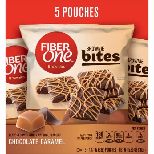 Fiber One Brownie Bites, Chocolate Caramel