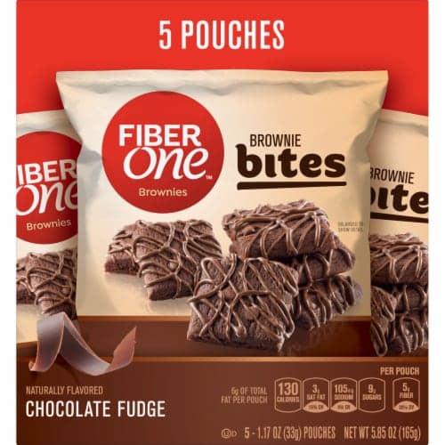Fiber One Brownie Bites, Chocolate Fudge