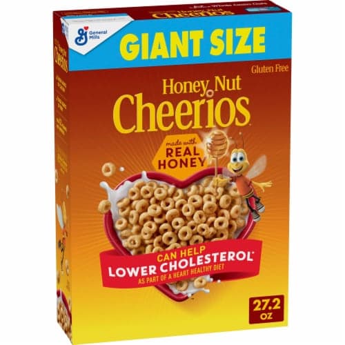 Honey Nut Cheerios Whole Grain Oats Gluten Free Breakfast Cereal