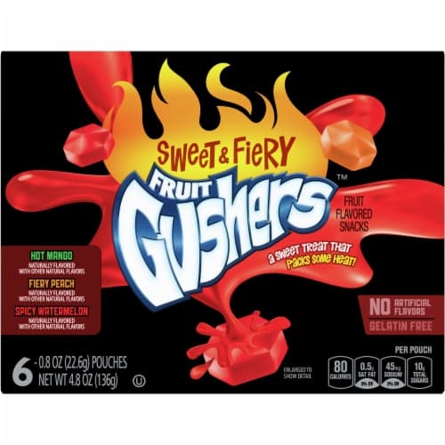 Fruit Gushers Fruit Flavored Snacks, Sweet & Fiery