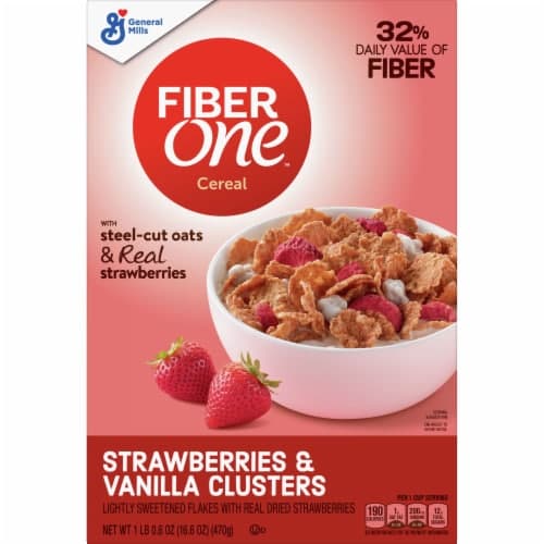Fiber One Strawberries & Vanilla Clusters Cereal