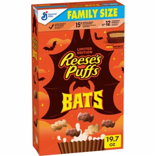 Reeses Puffs Bats Family Size Cereal - General Mills