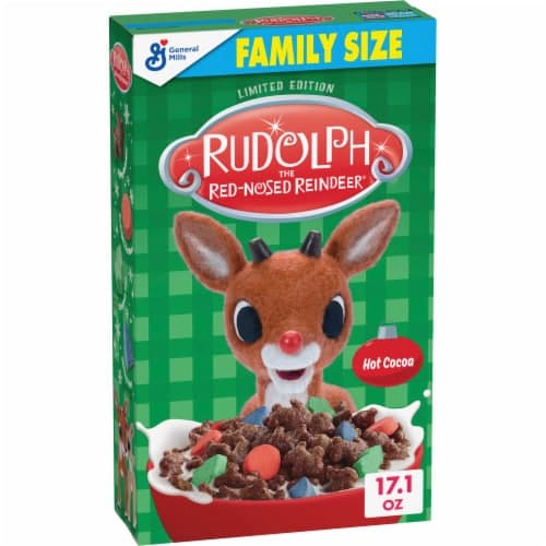 General Mills Rudolph The Red-Nosed Reindeer Sweetened Corn Cereal With Marshmallows