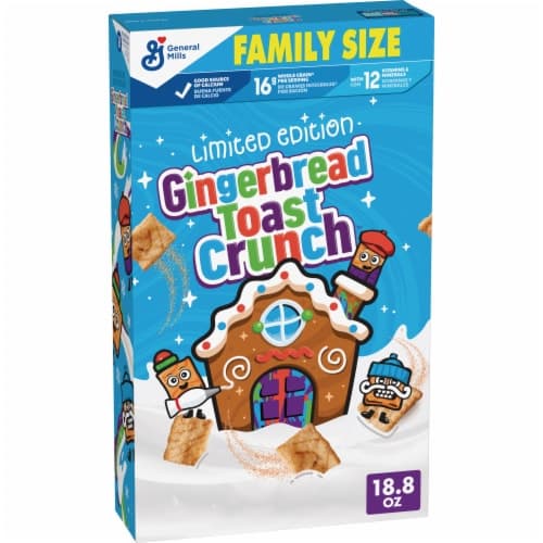 Gingerbread Toast Crunch Holiday Edition Breakfast Cereal