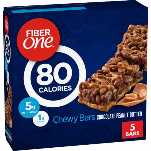 Fiber One 70 Calorie Chocolate Peanut Butter Chewy Bars