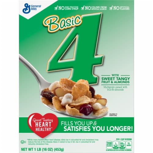 Basic 4 Cereal, Multigrain, With Fruit & Almonds