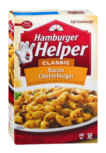 Hamburger Helper, Cheesy Favorites - Home-Cooked Skillet Meal, Bacon Cheeseburger