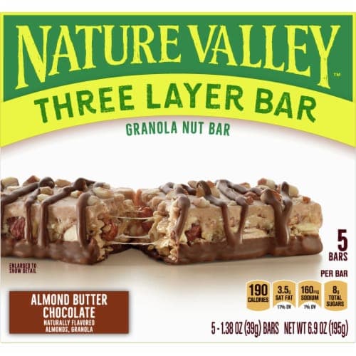 Nature Valley Almond Butter Chocolate Layered Granola Nut Bars 10