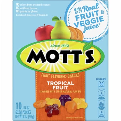 Mott'S Tropical Fruit Fruit Flavored Snacks