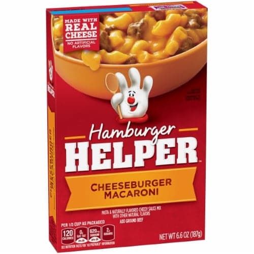 Hamburger Helper Cheeseburger Macaroni Pasta & Cheesy Sauce Mix