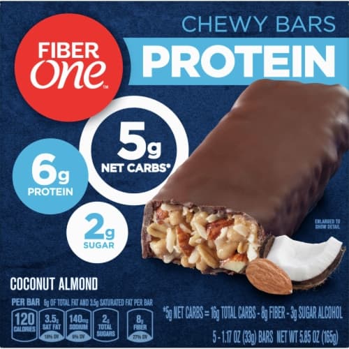 Fiber One Protein Chewy Bars Coconut Almond