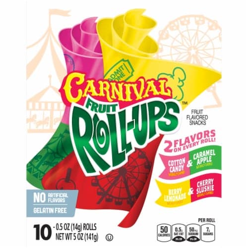 Fruit Roll Ups Carnival Fruit Flavored Snacks, Variety