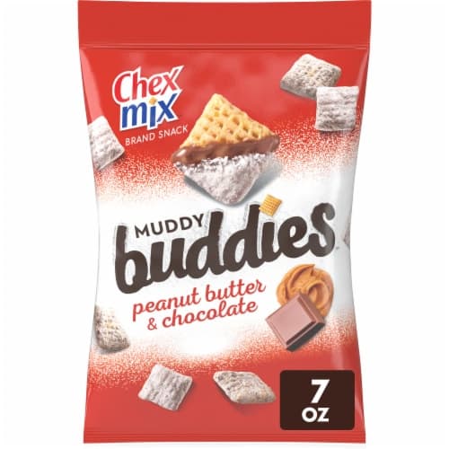 Chex Mix Peanut Butter And Chocolate Muddy Buddies Individual Snack Bag Lunch Box Snack